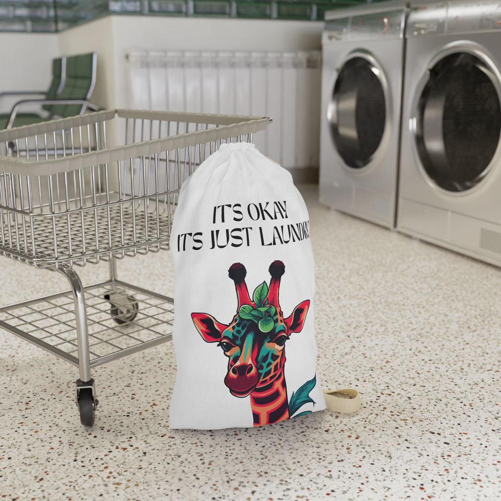 Giraffe Laundry Bag – “It’s Okay, It’s Just Laundry” Cute Organizer
